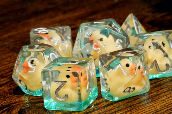 Yellow duck dice Set