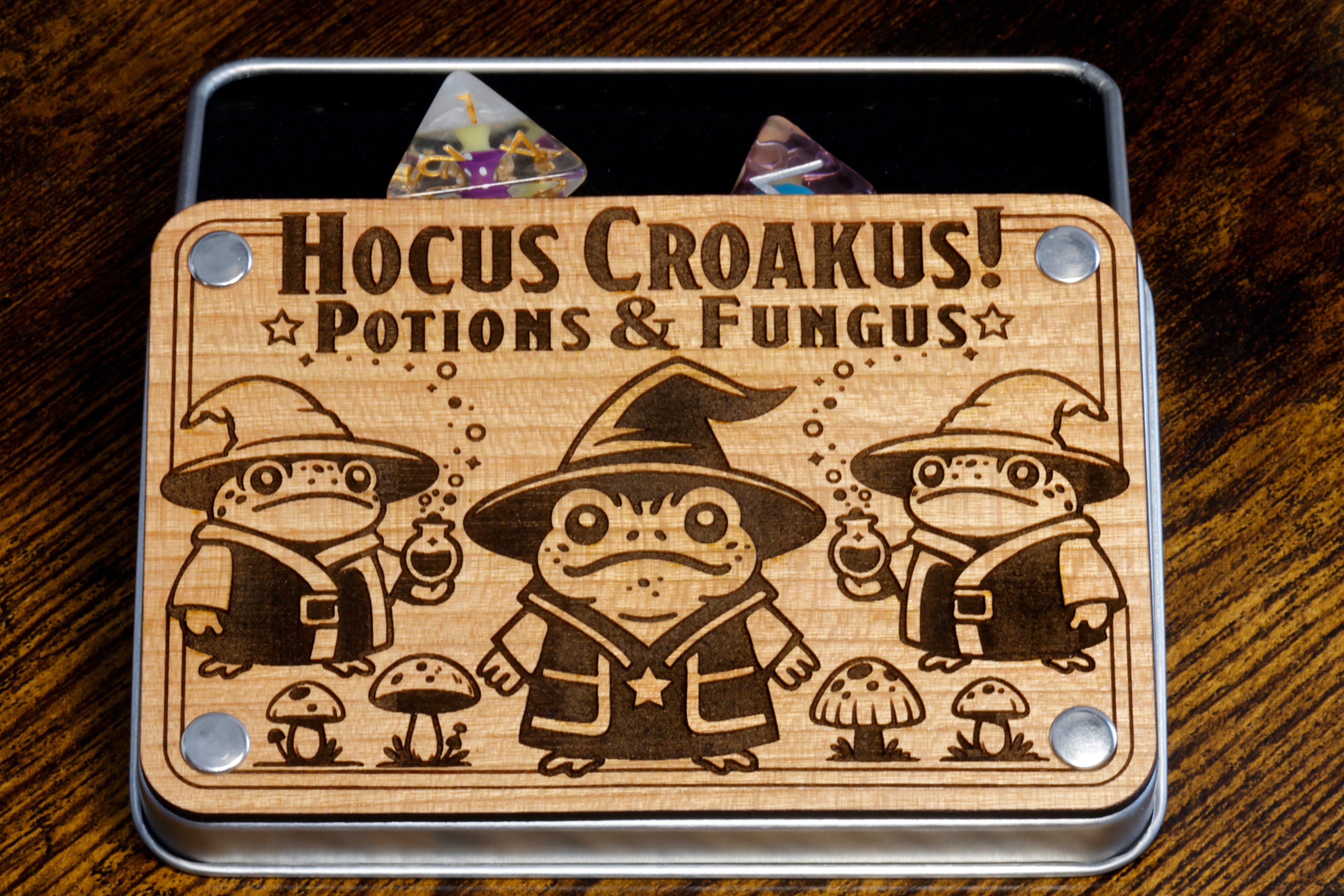 Hocus Croakus Potions and Fungus Dice Box