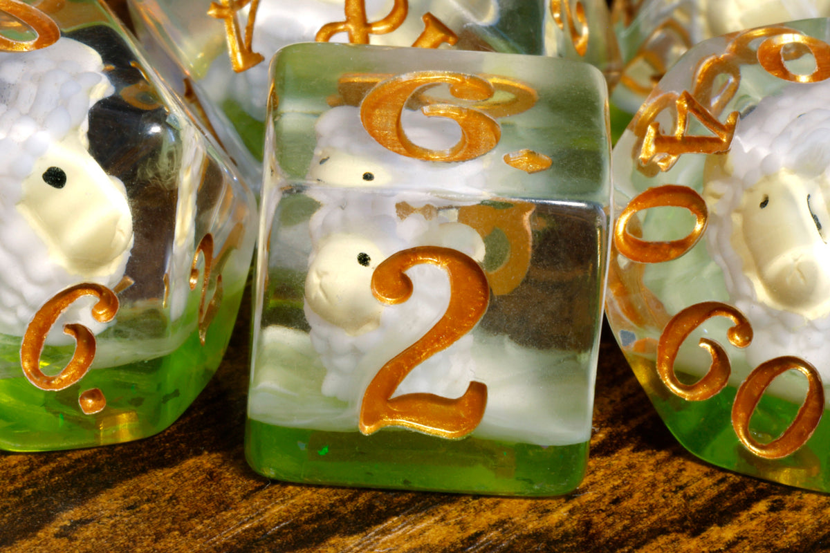 Shepherd's Luck Dice Set & Box – Sheep Inclusions