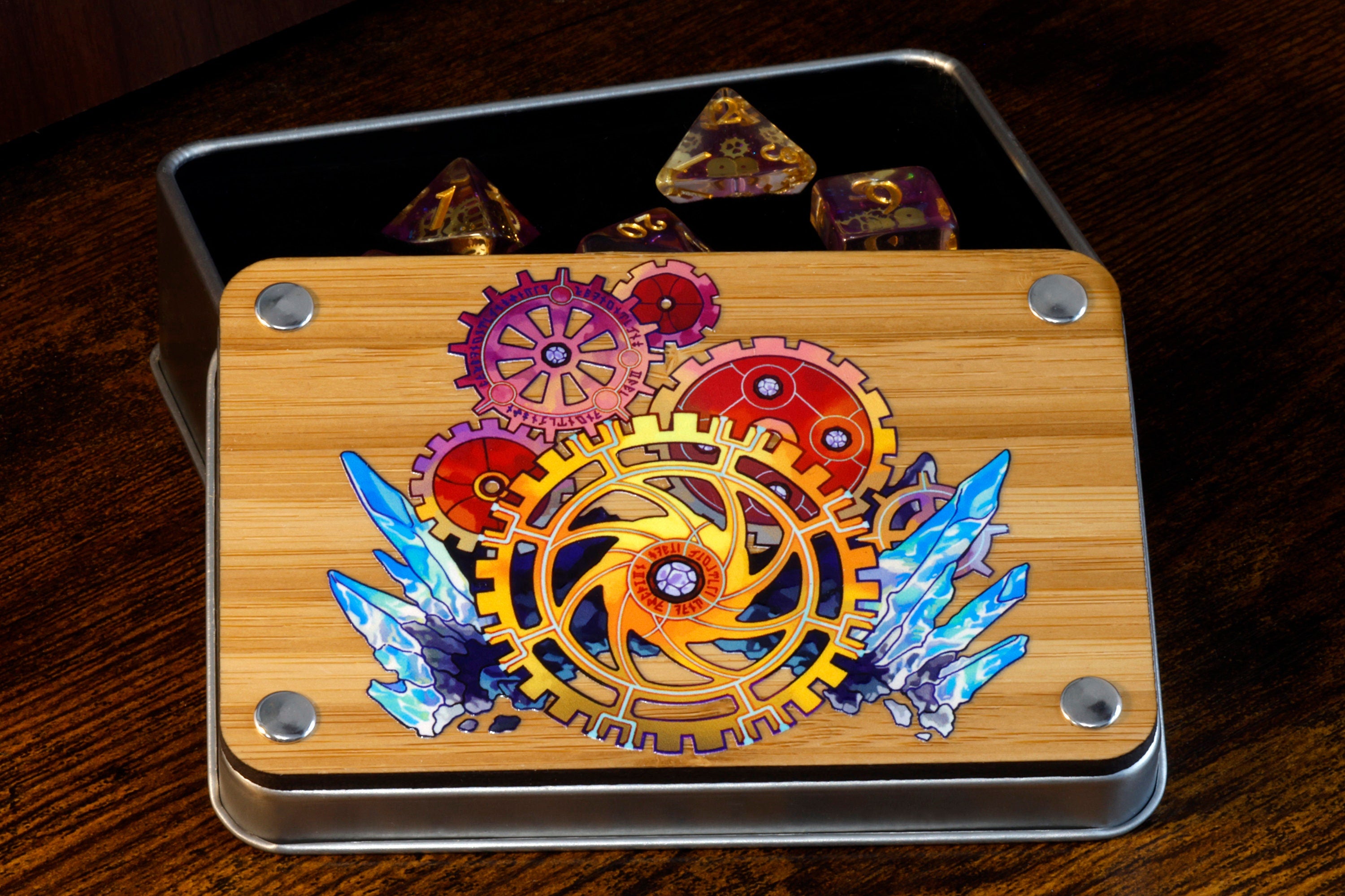 Artificer dice set and box