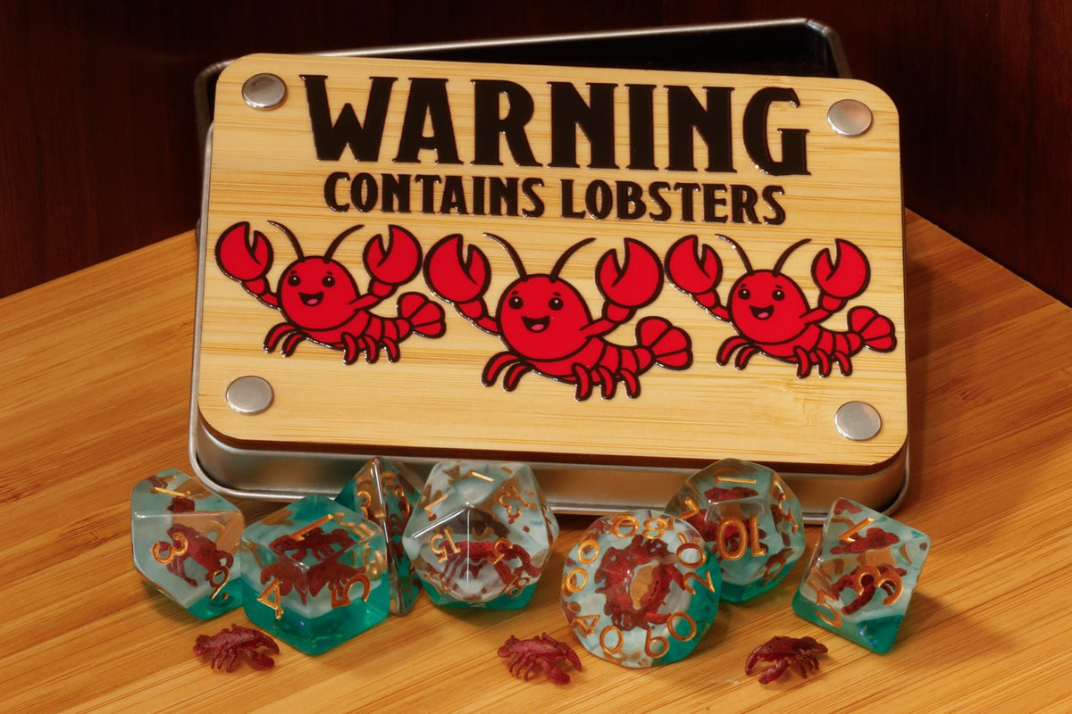 Lobster Dice Set & Box – Lobster Inclusions