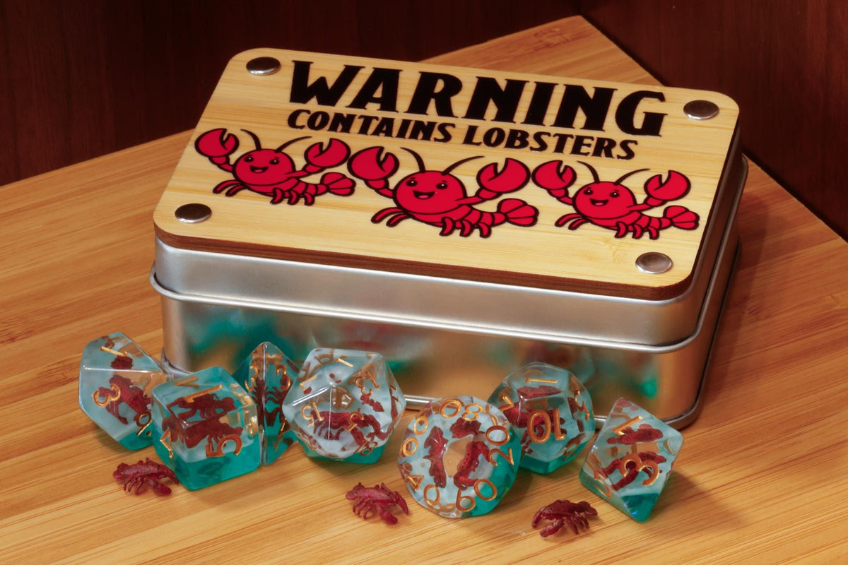 Lobster Dice Set & Box – Lobster Inclusions
