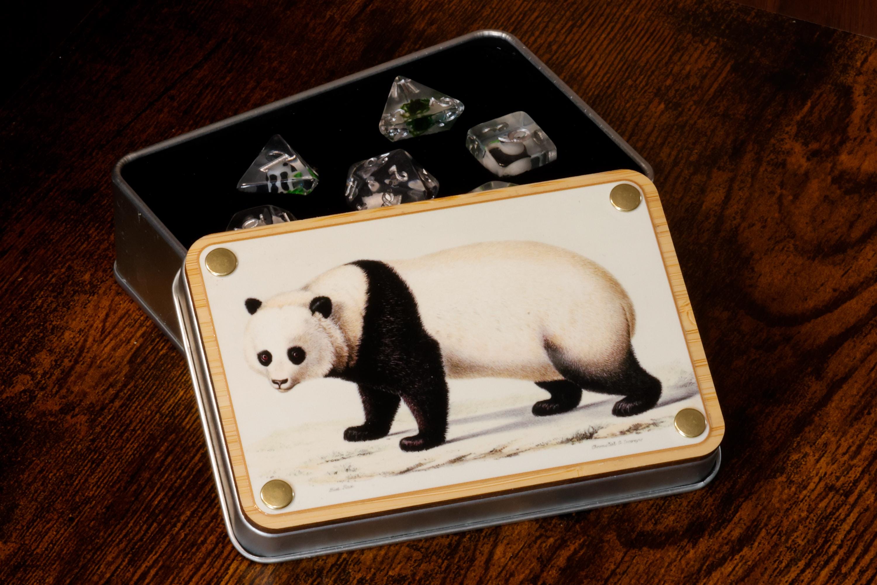 Panda Dice Set with Natural History Box
