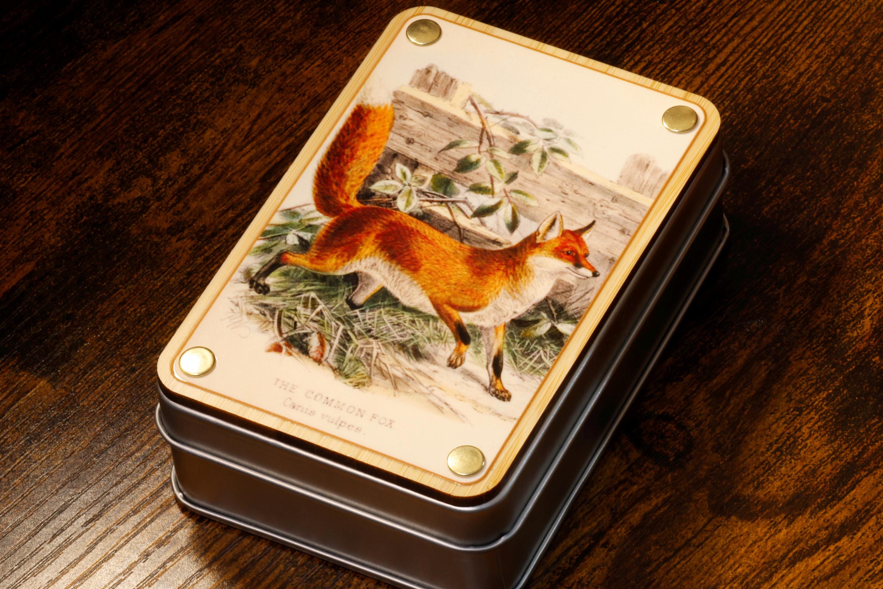 Natural History Vigilant Fox Dice Box and Dice Set