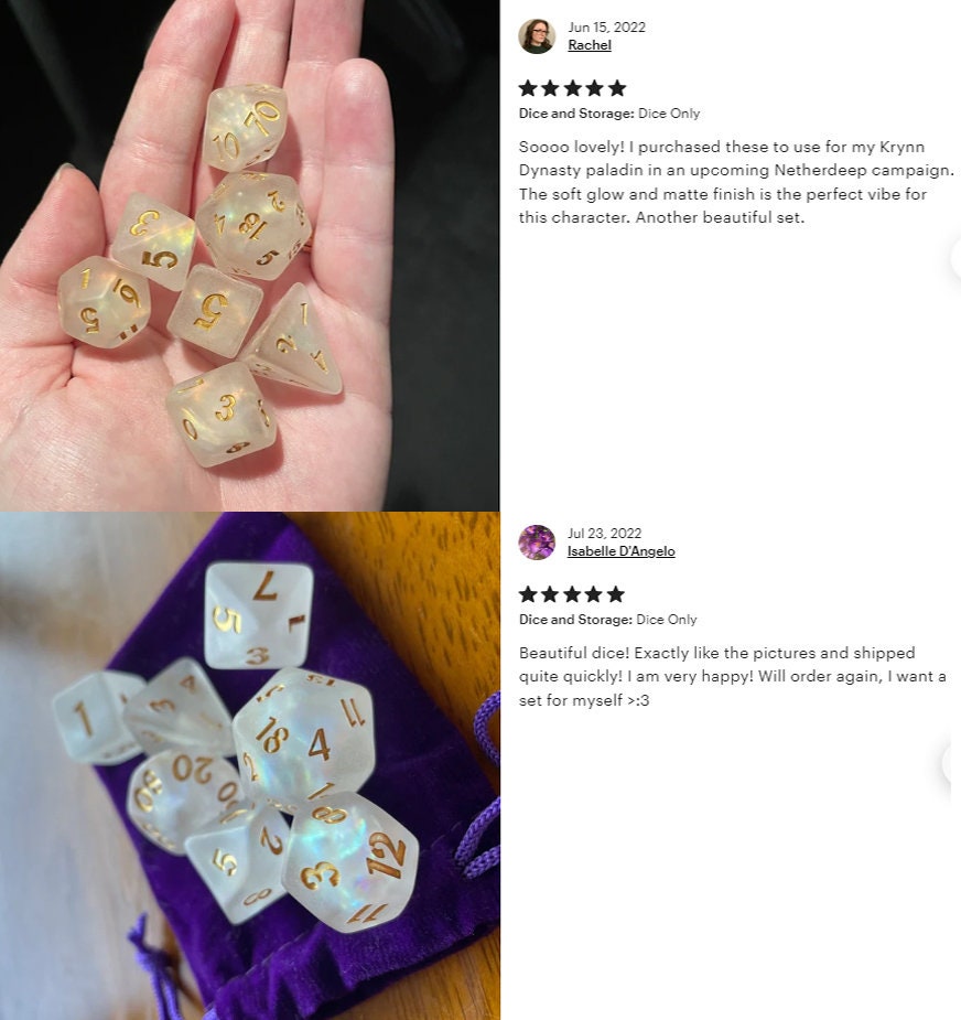 Oath of the Ancient Box and Paladin's Oath  11-Piece dice set
