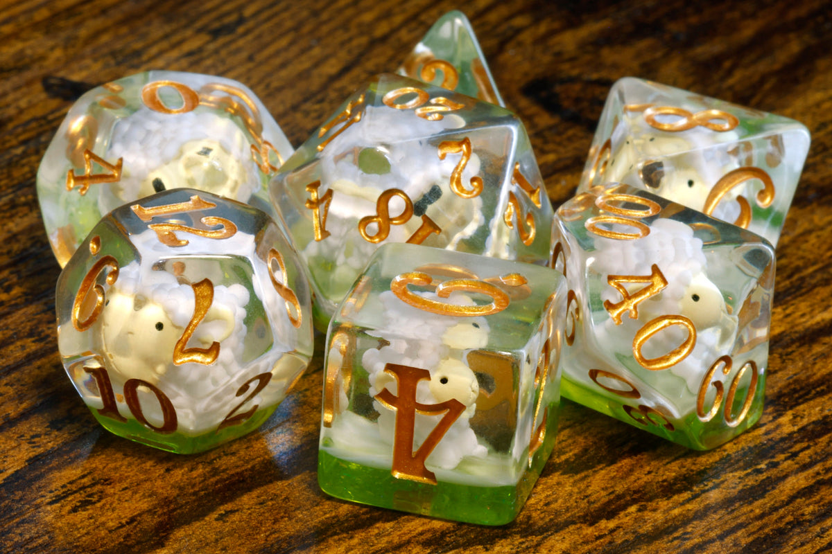 Shepherd's Luck Dice Set & Box – Sheep Inclusions