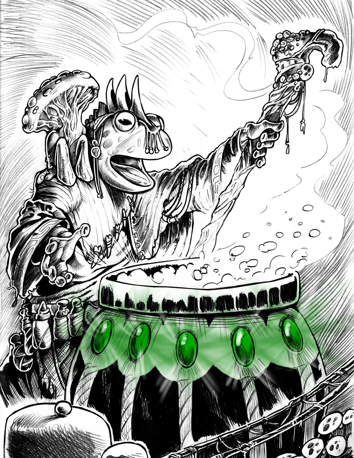 The cauldron is the source; the craft is the ritual.