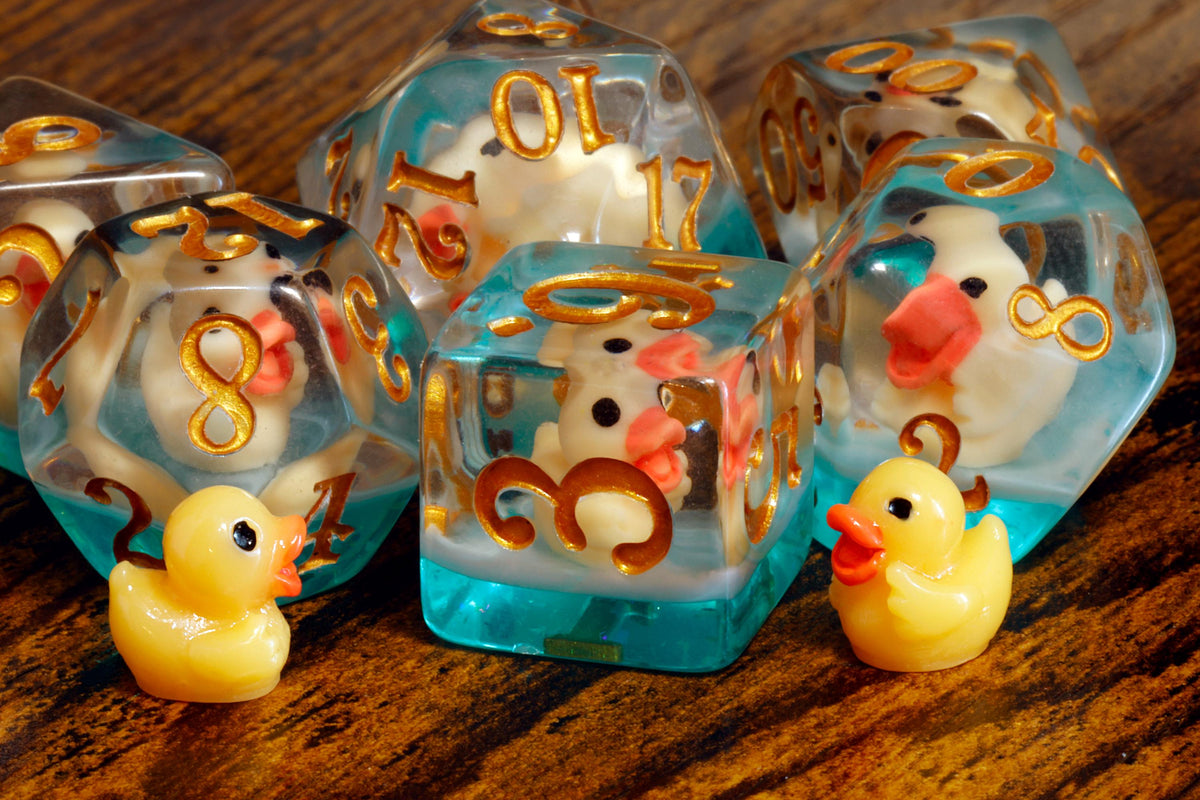 Quack Attack Dice Set and Box