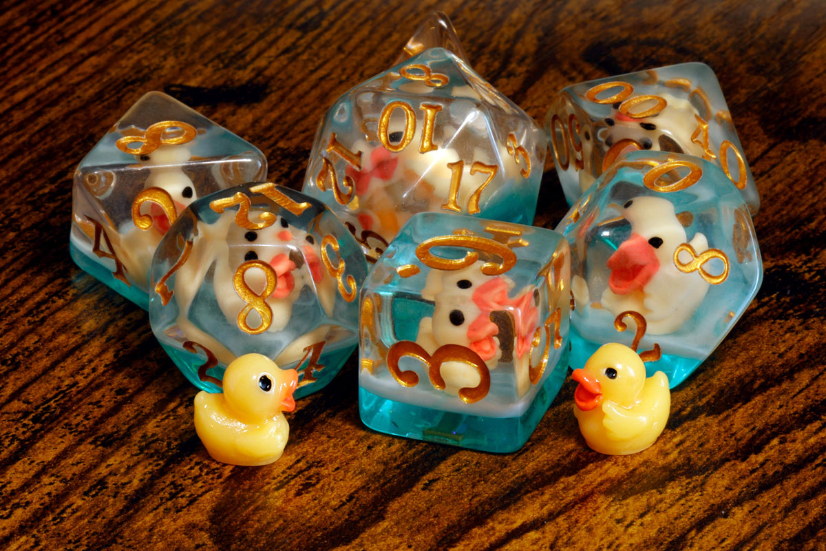 Quack Attack Dice Set and Box