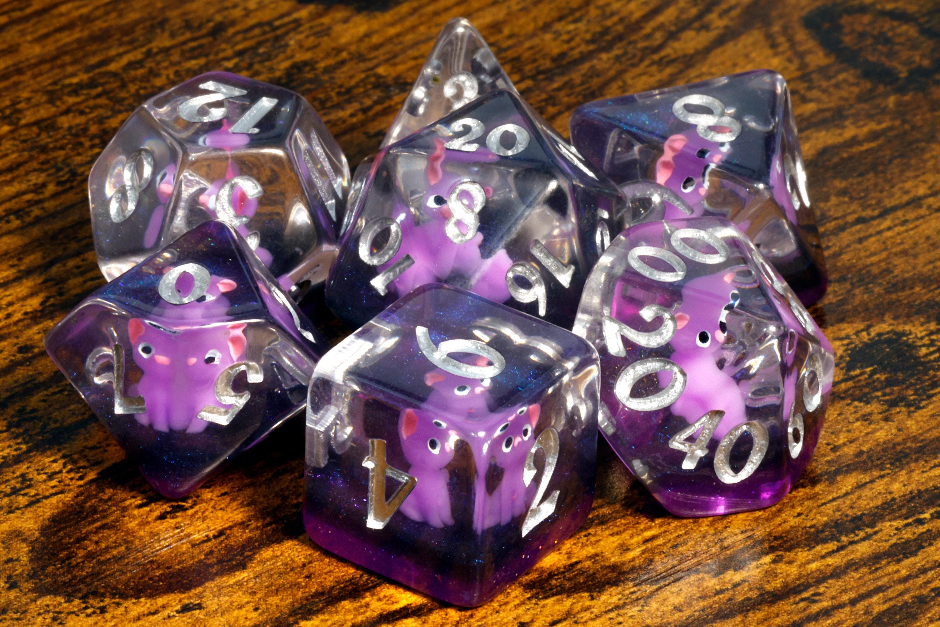 I Cast Invisibility Mystic Cat Dice Set and Box