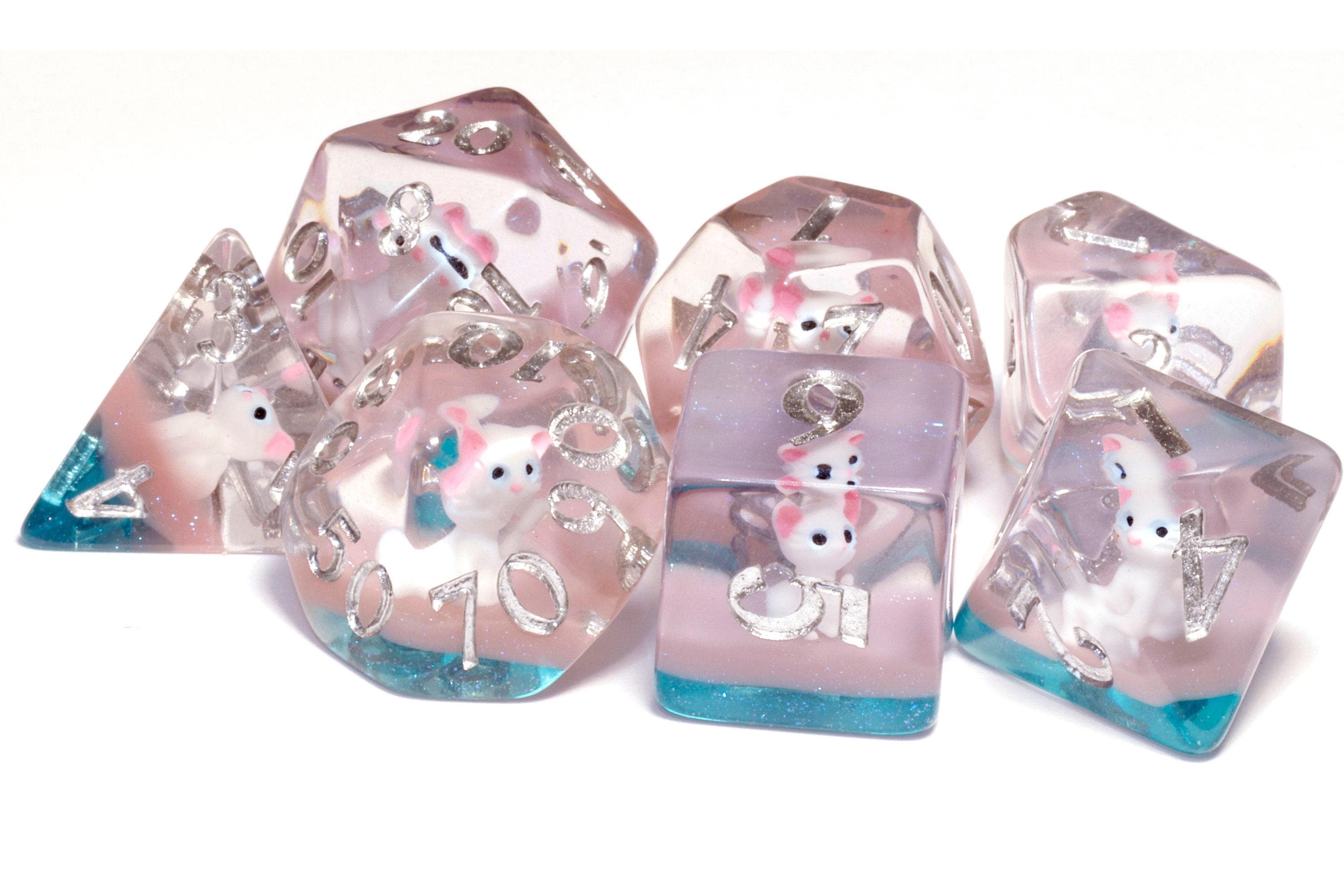 White Cat Contains Kitties Dice Box
