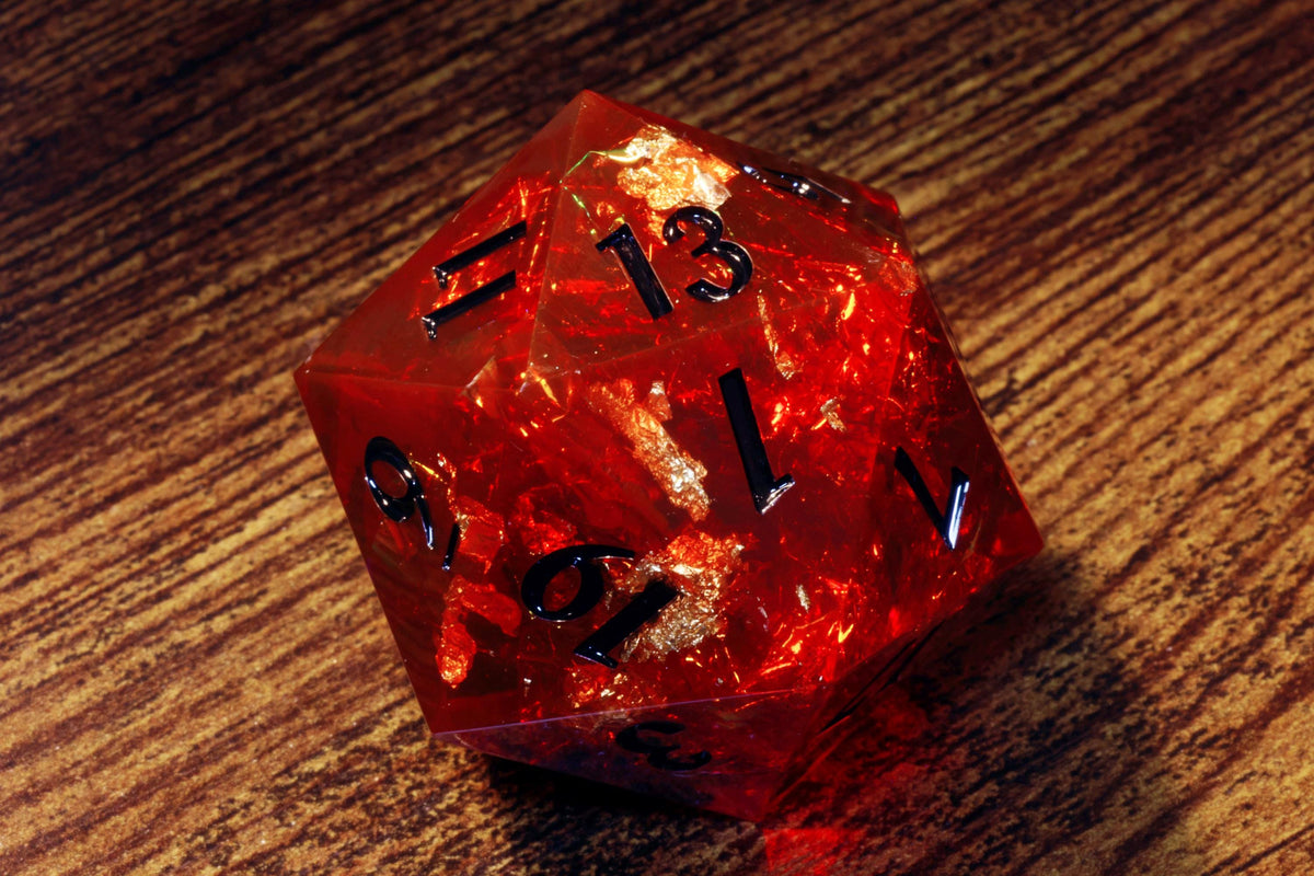 Vampire's Kiss Oversized D20 – Sharp Edge Resin Dice – photo 4