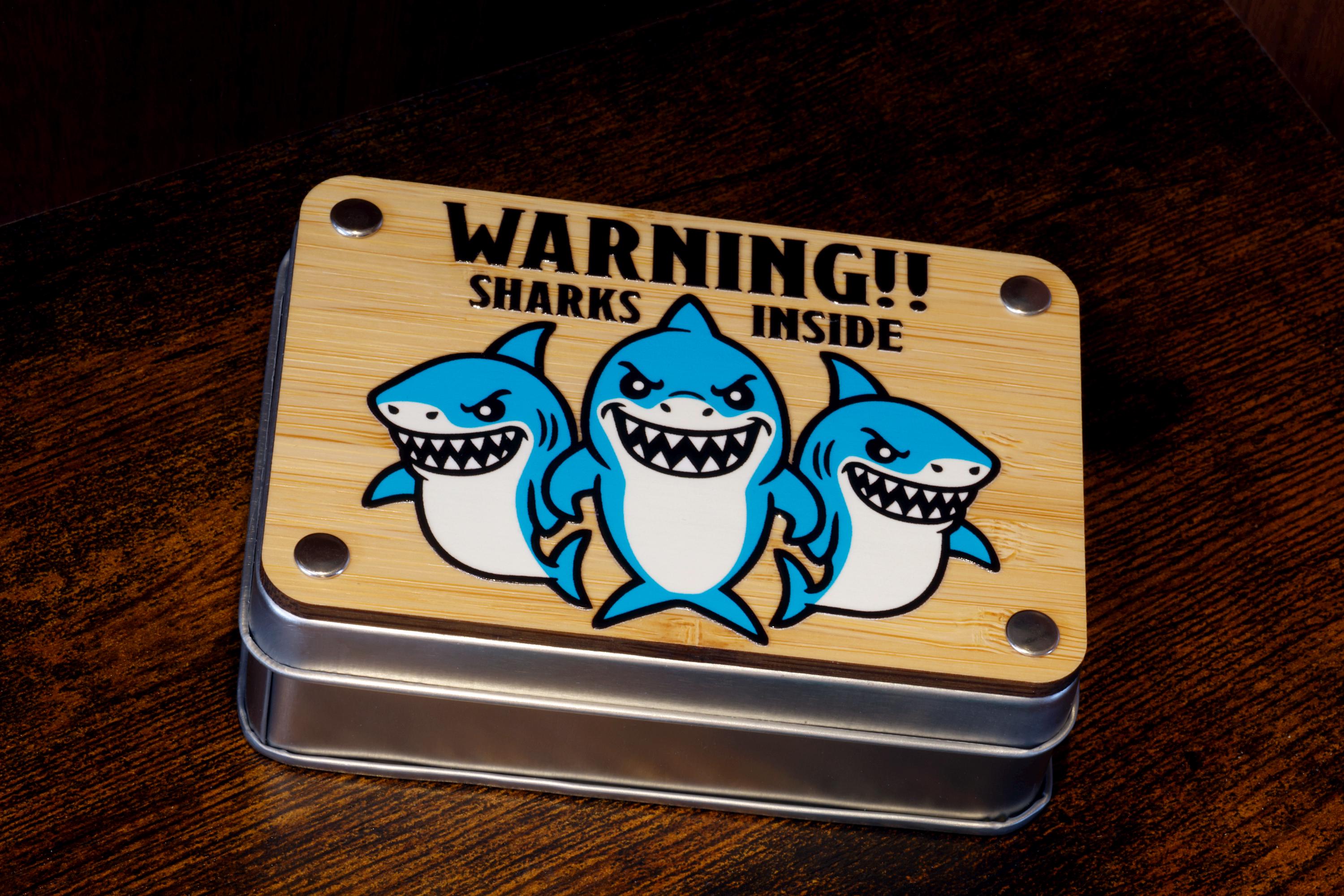 Shark Warning Box and Shark Dice