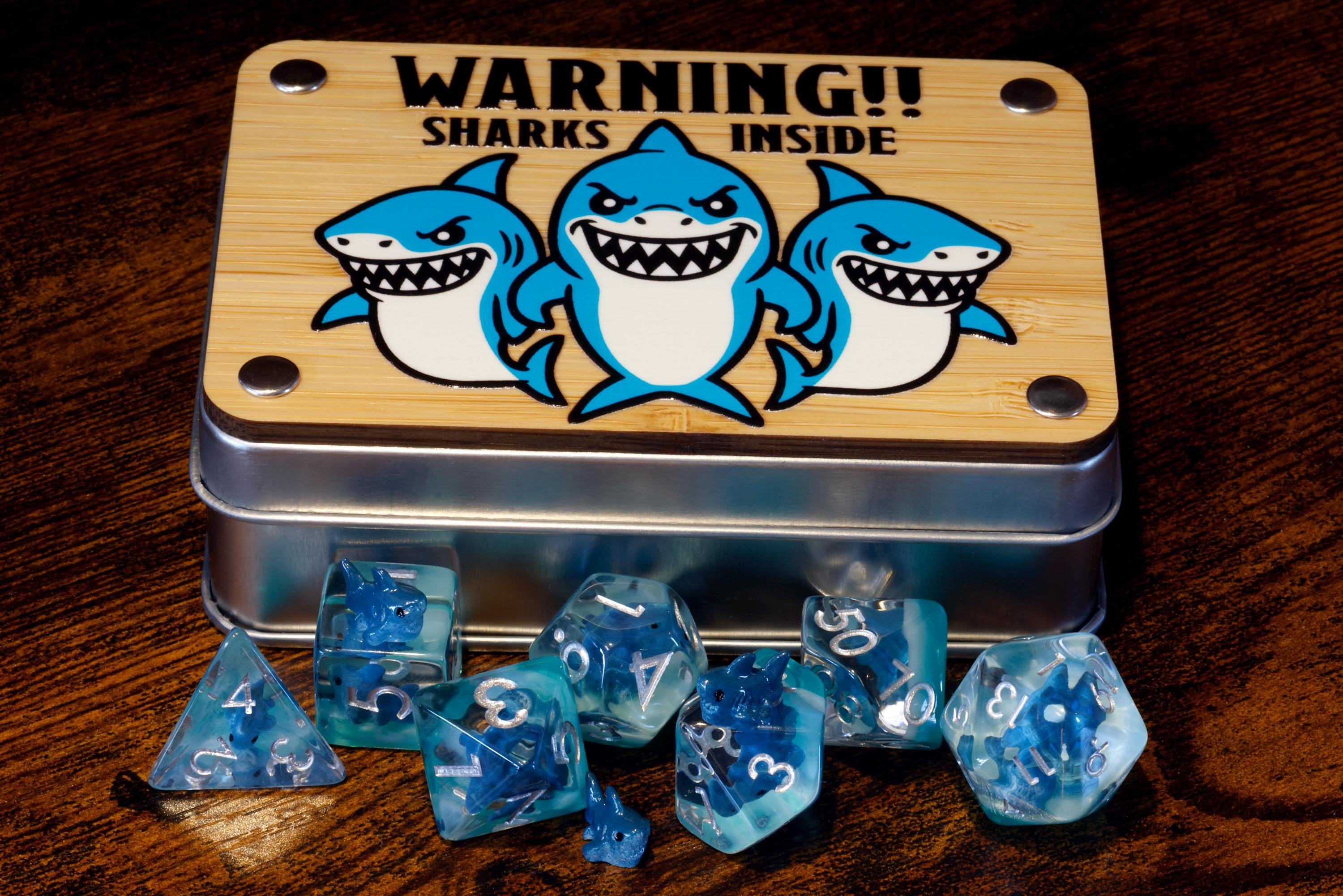Shark Warning Box and Shark Dice