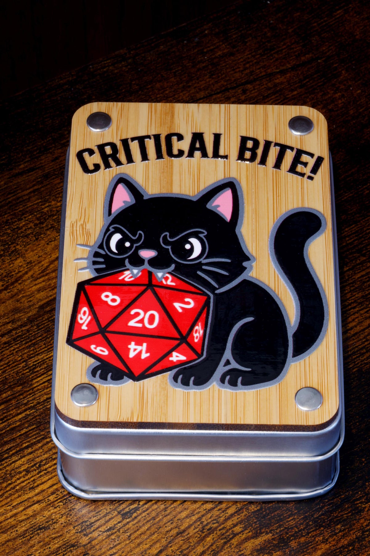 Critical Bite Black Cat Dice Set and Box