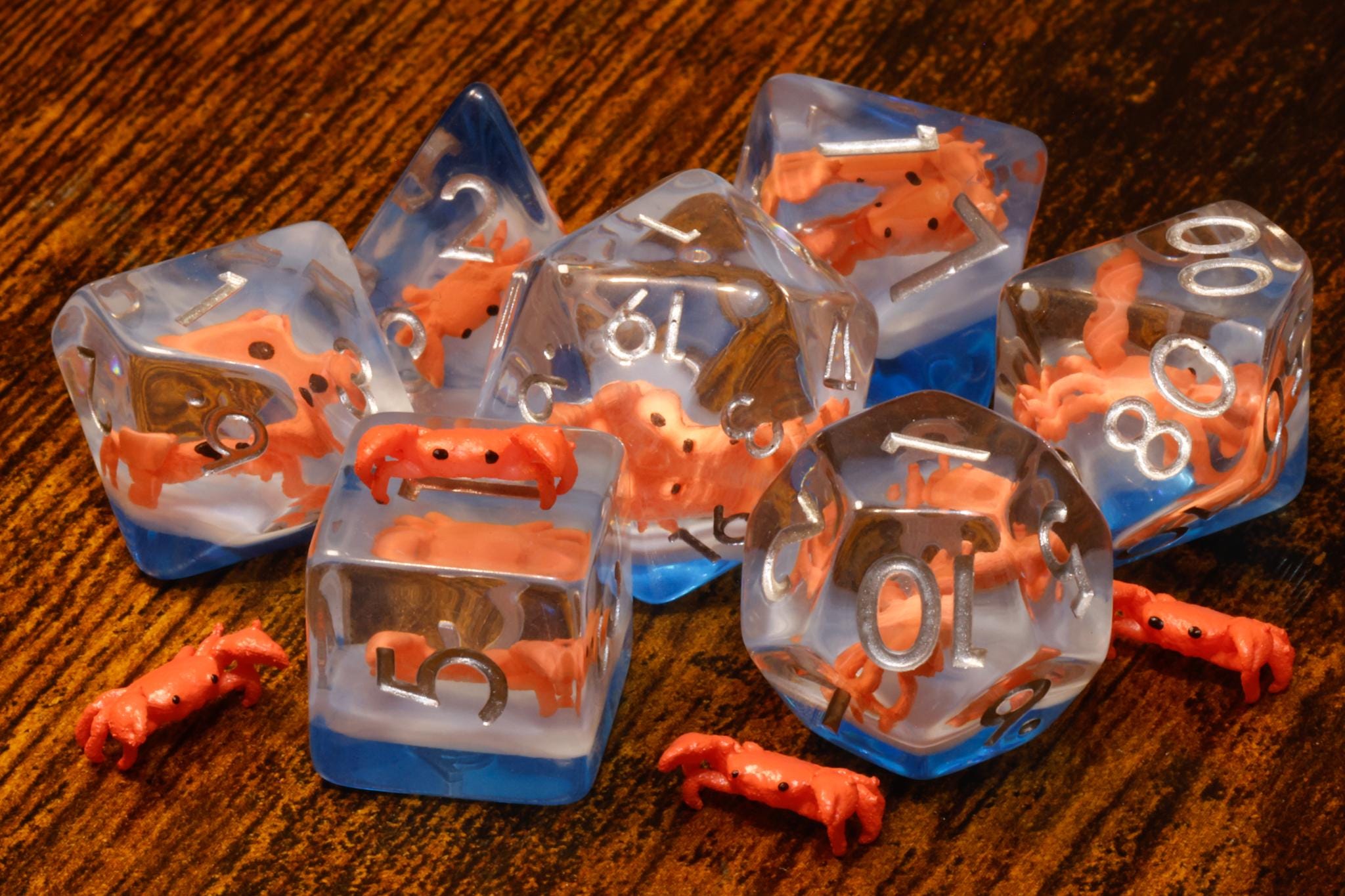 Crab Dice Set & Box – Crab Inclusions