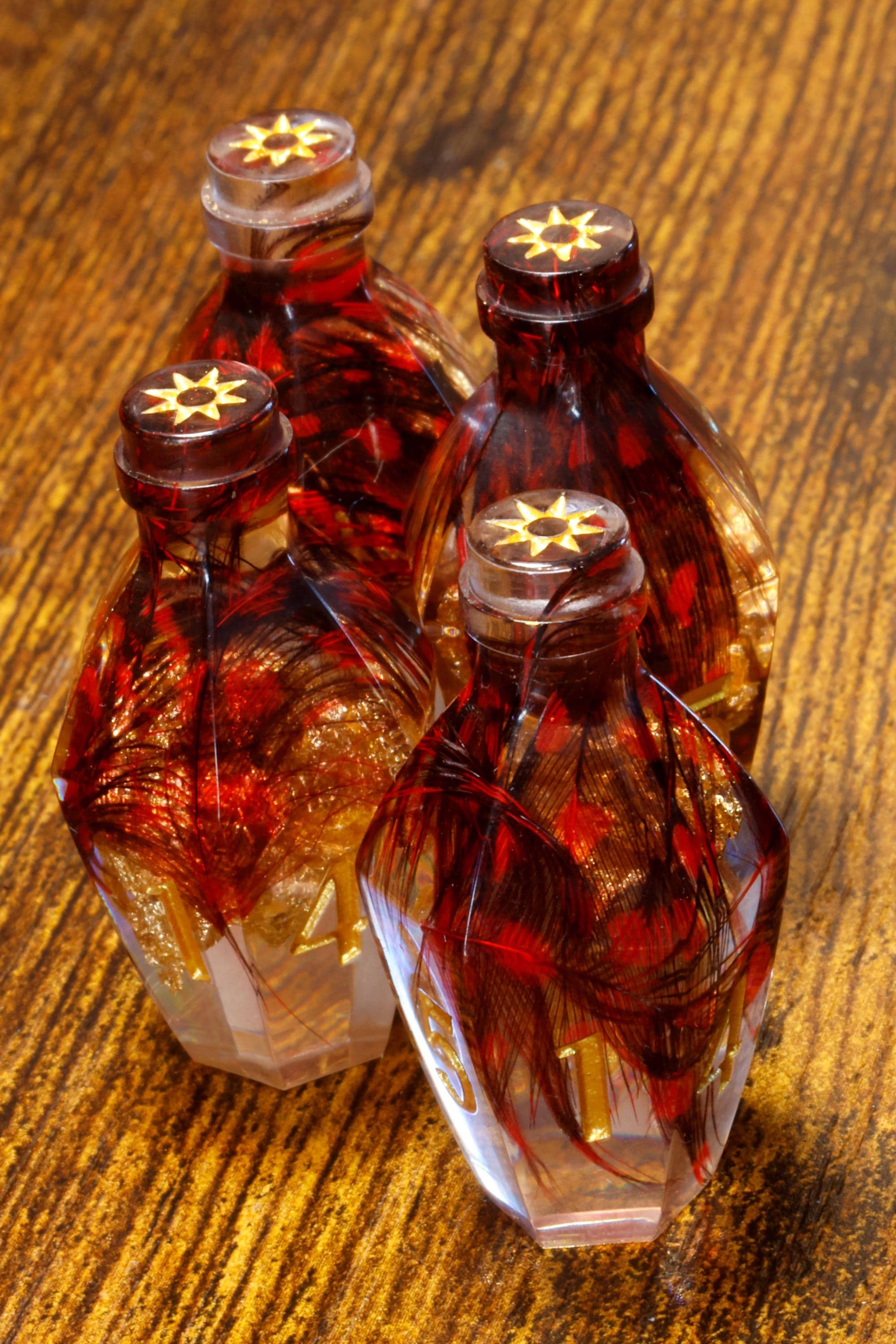 Gilded Phoenix Elixir D6 Potion Dice – Sharp Edge D6