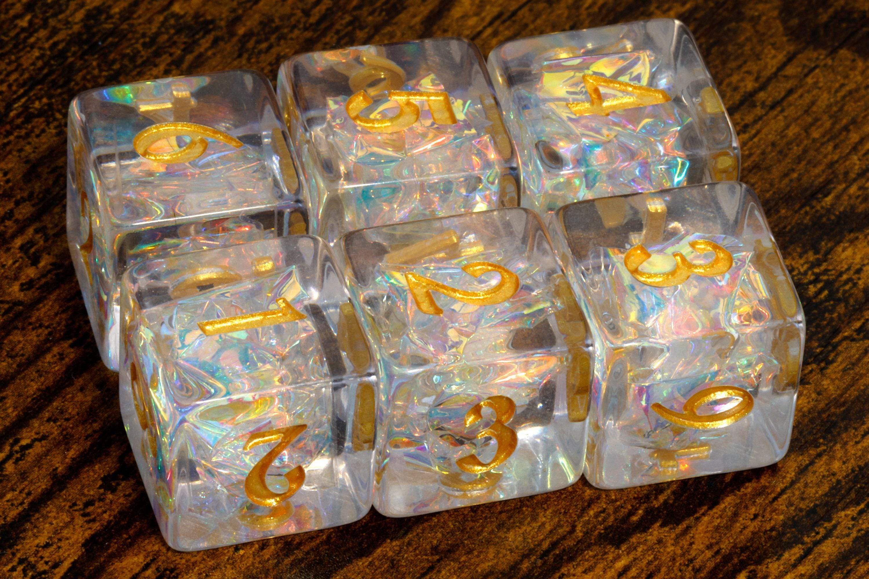 Sacred Opal D6 dice