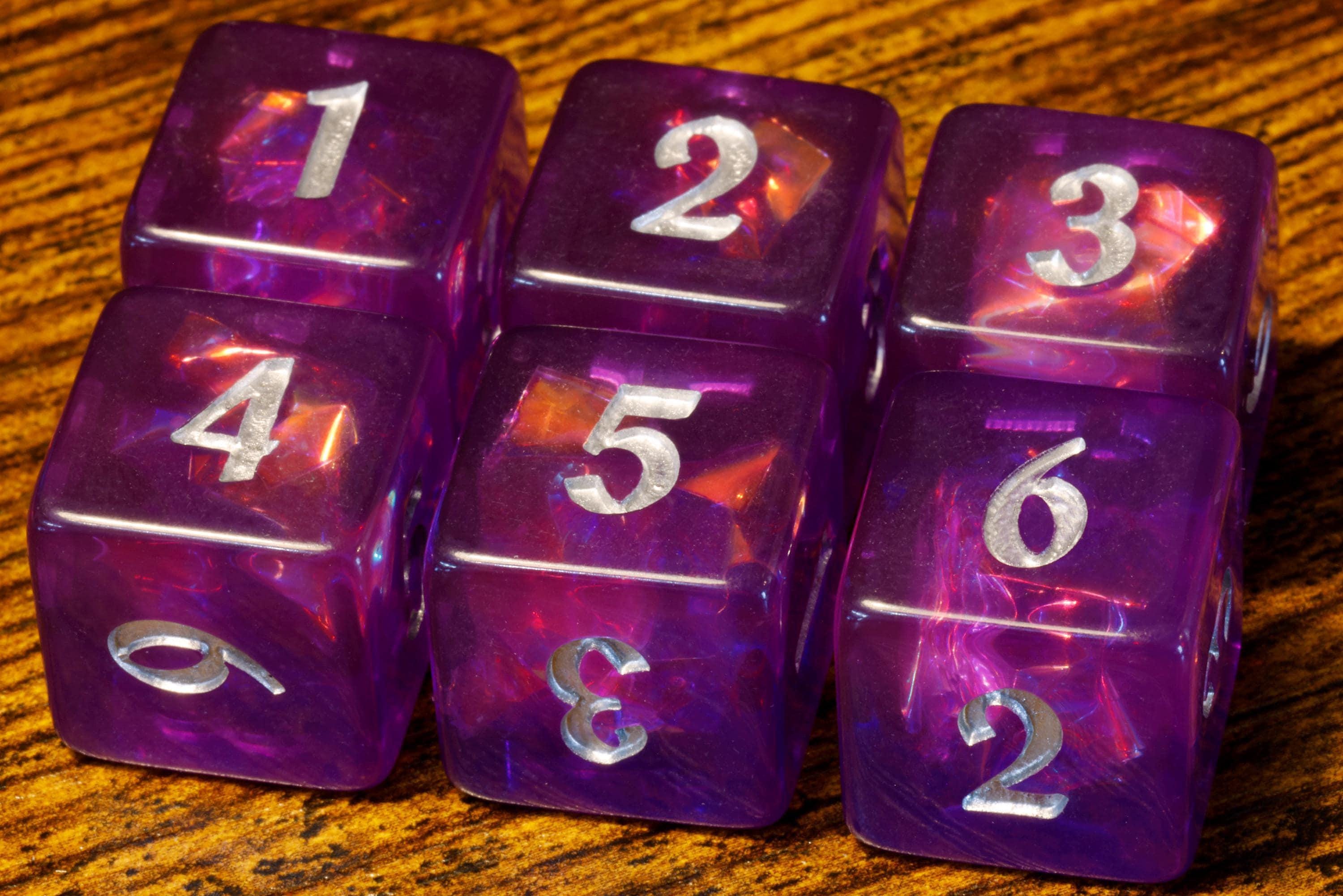 Eldritch Opal D6 dice