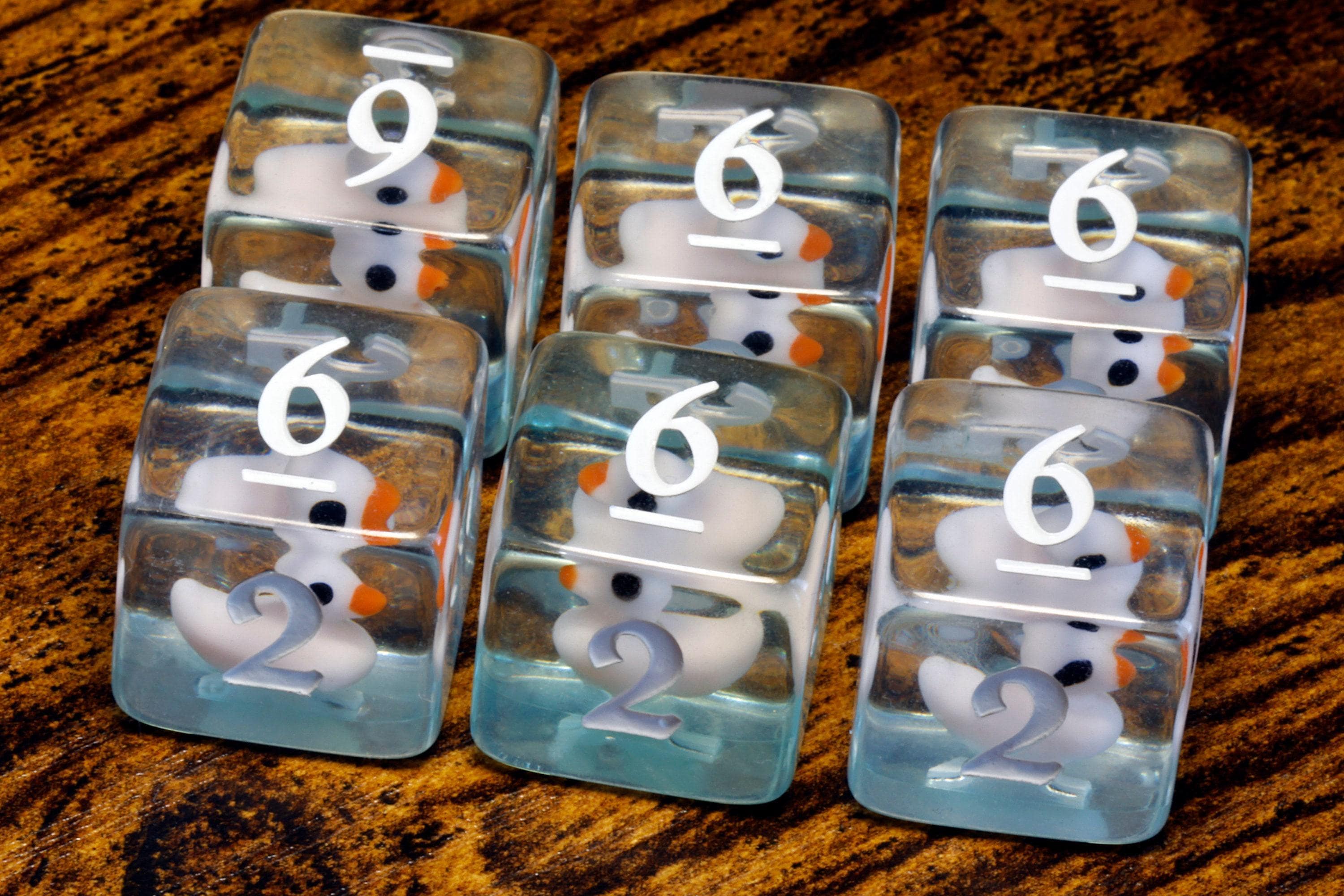 White Duckling D6 Dice