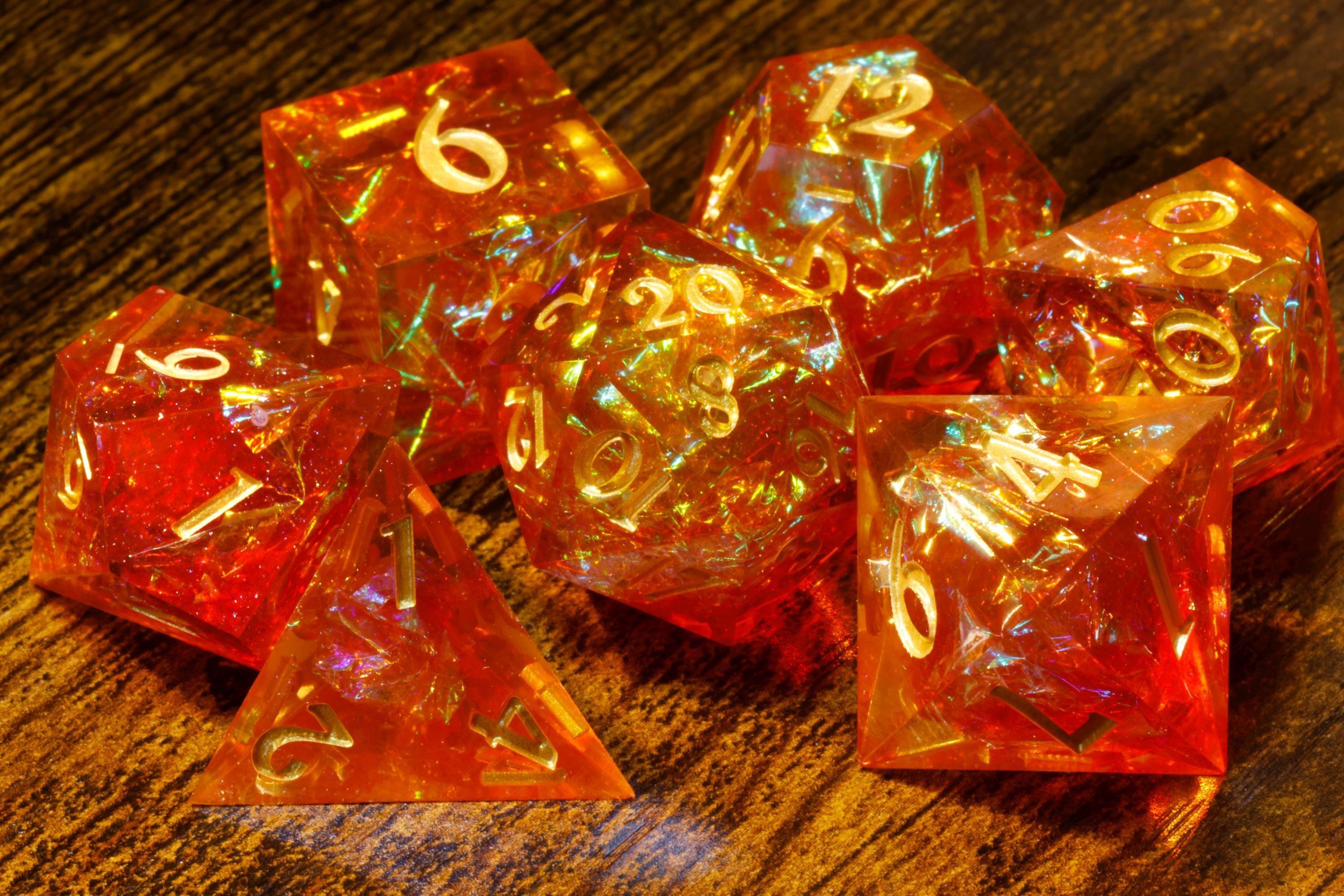 Volcanic Opal Dice Set
