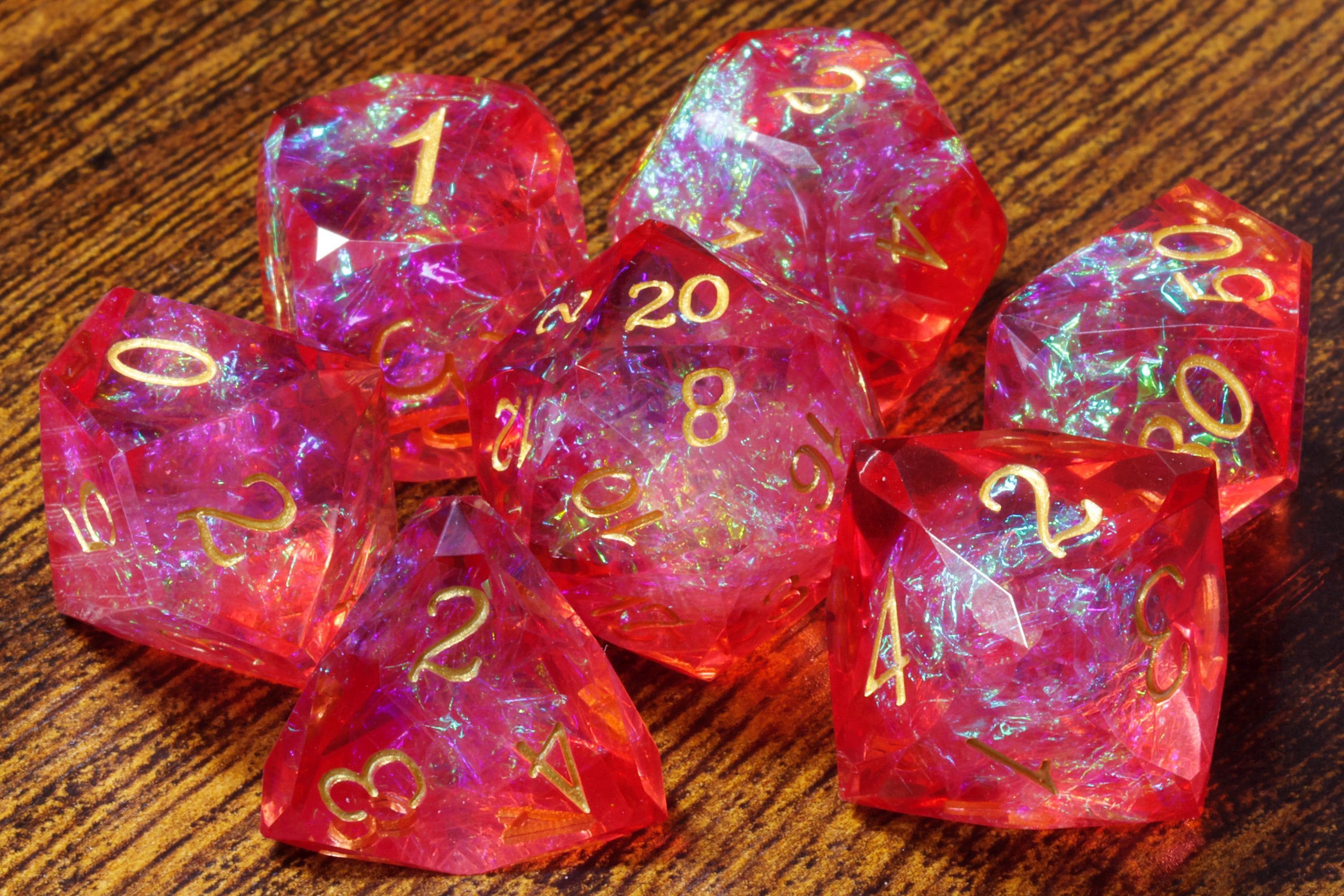 Solarflare Shard Dice Set
