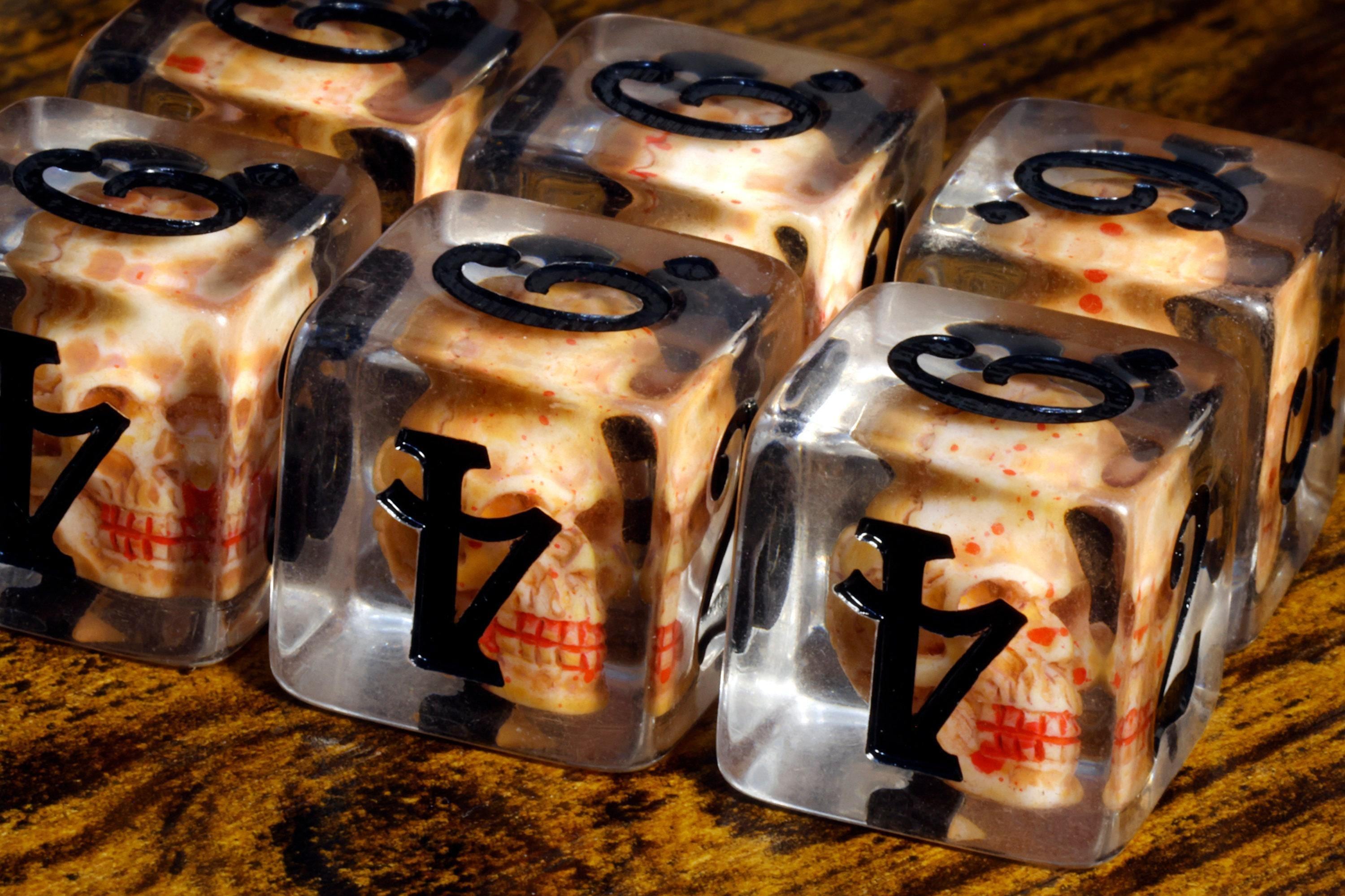 Skull D6 dice