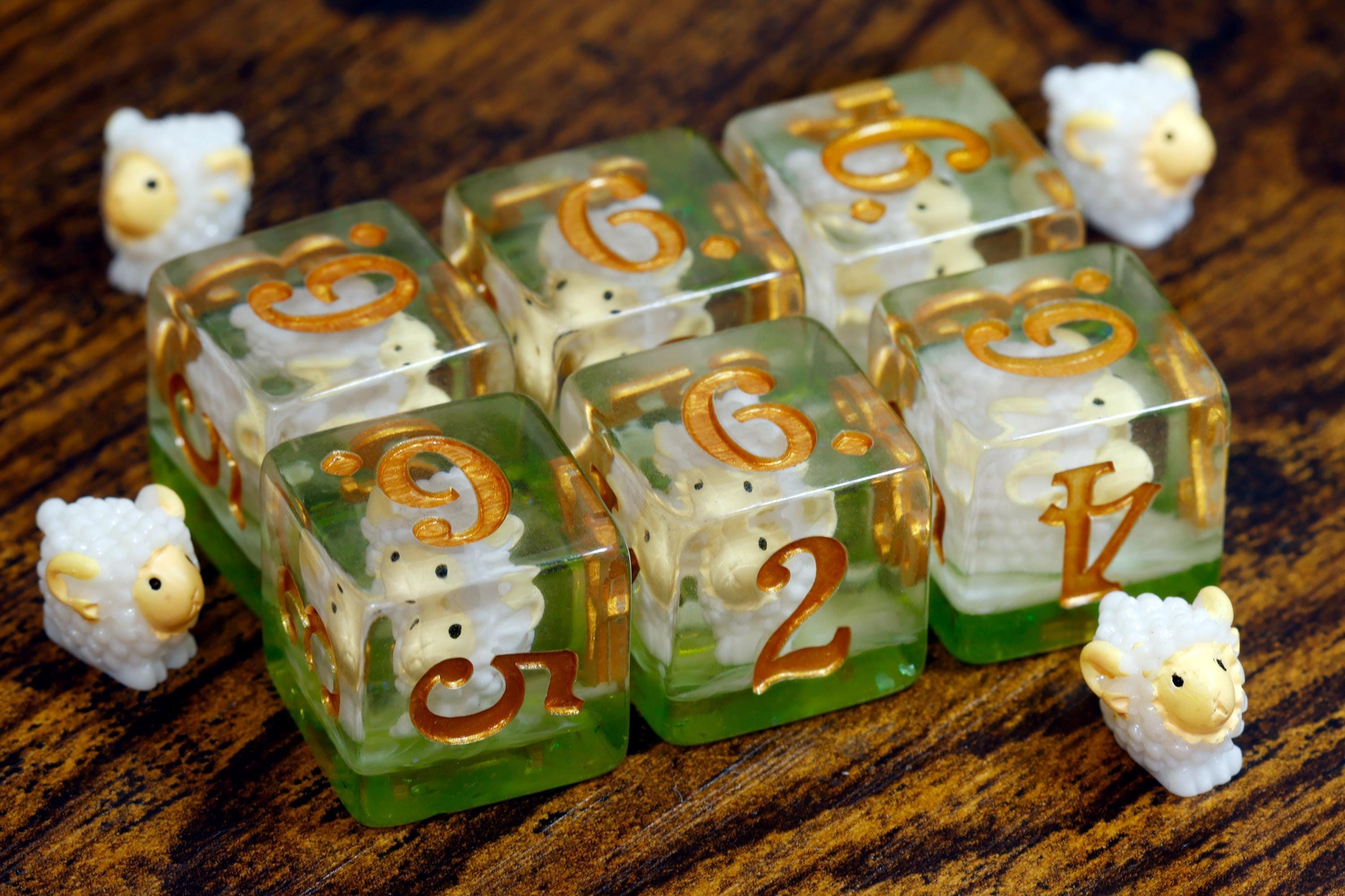 Shepherd's Luck sheep D6 dice