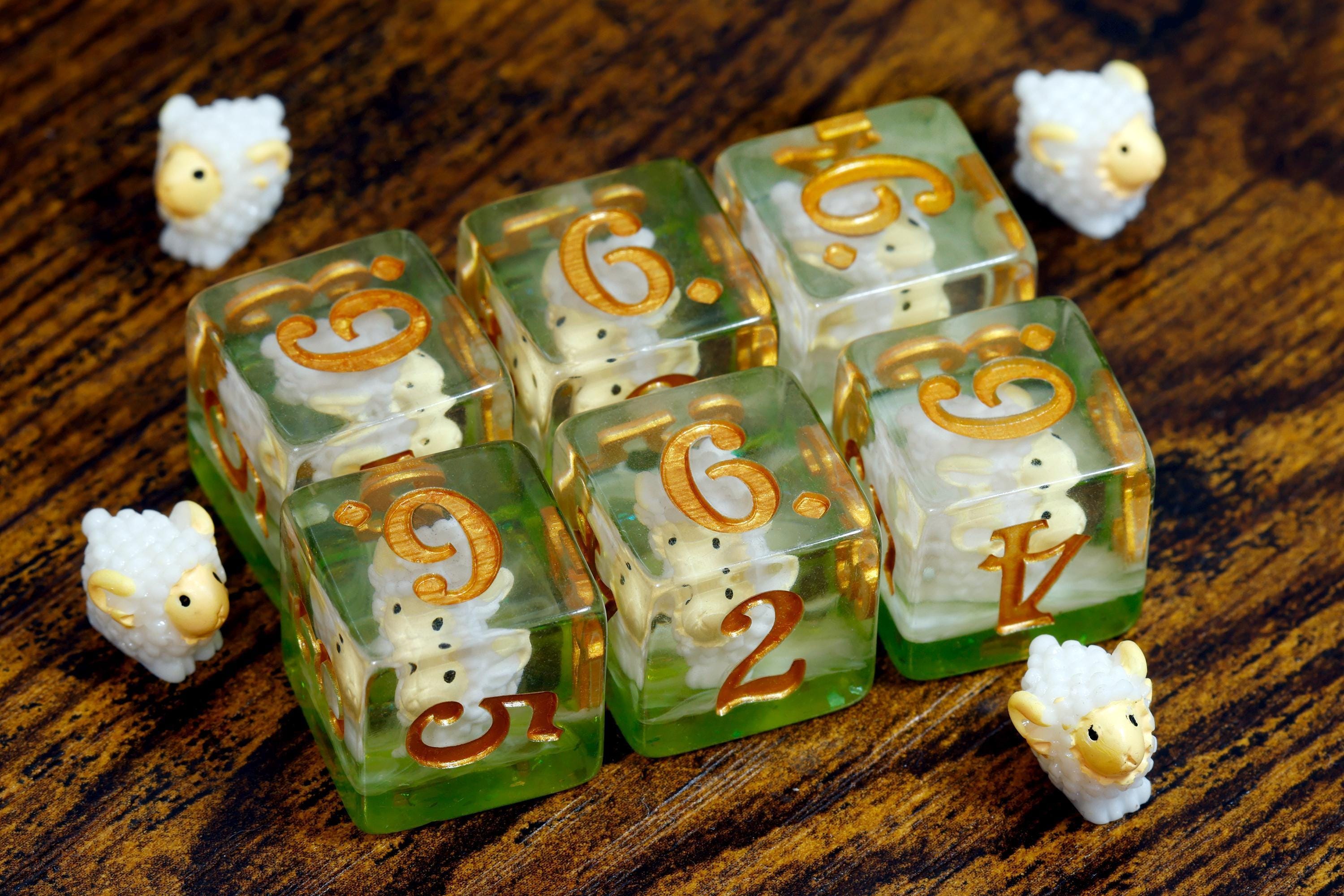Shepherd's Luck D6 Dice Set - Sheep Inside