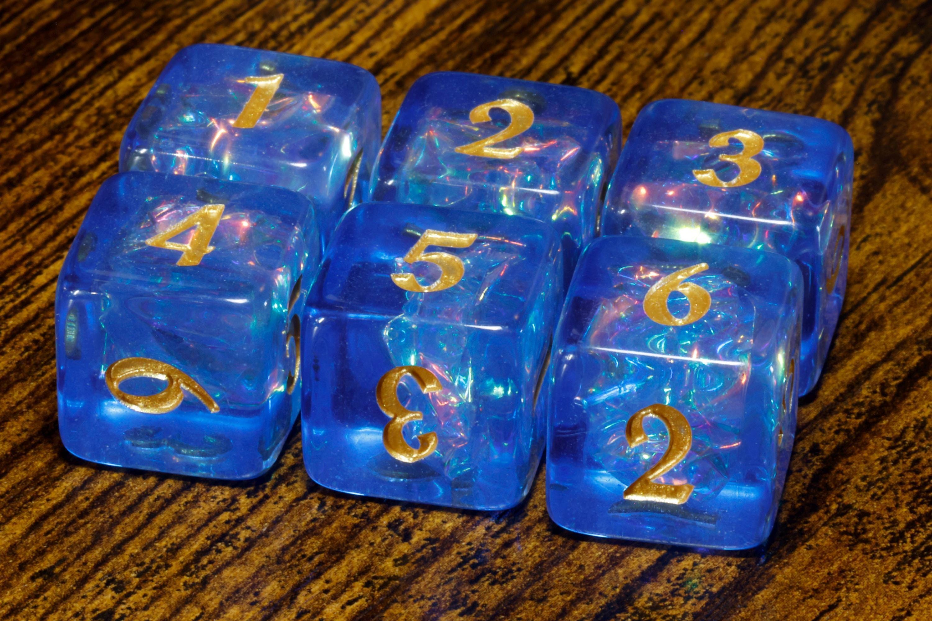 Tempest Opal D6 dice