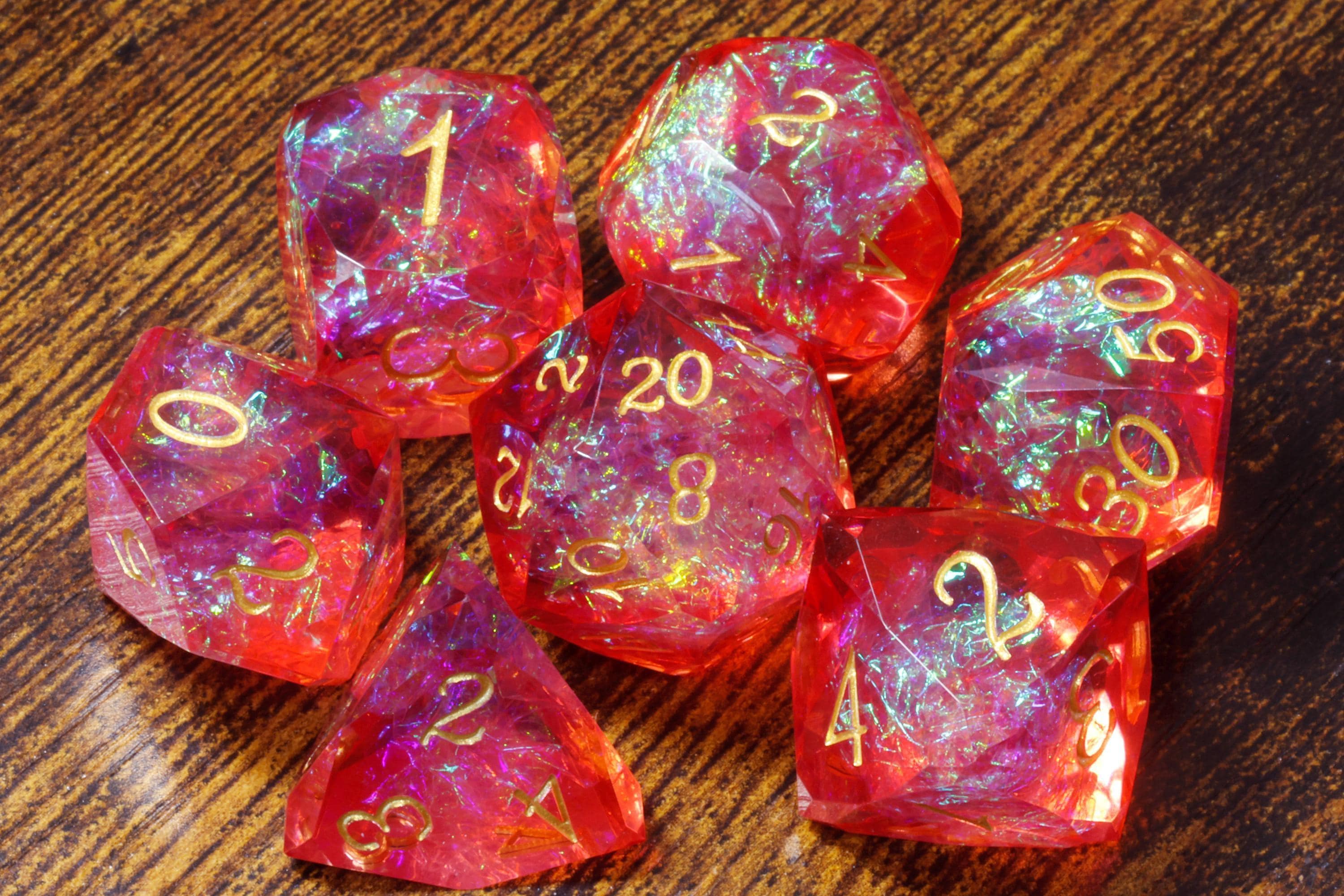 Solarflare Shard Dice Set