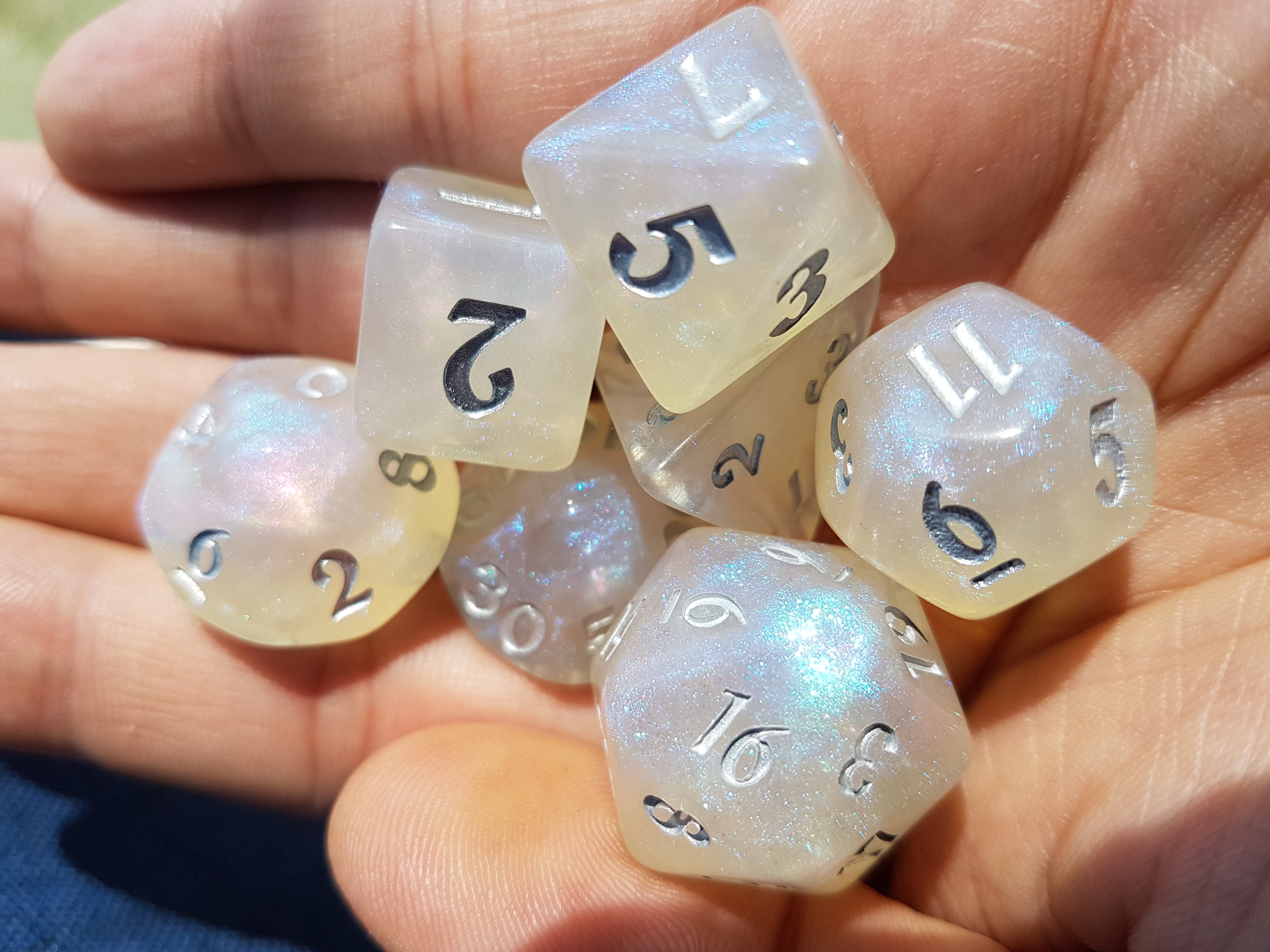 Divine Radiance - White Opalescent Galaxy Glitters - The Wizard's Vault