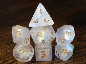 Elvish dice vault and Paladin's Oath dice set - The Wizard's Vault