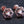 D20 Dice stud earrings with rose gold finish and opal - The Wizard's Vault