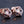 D20 Dice stud earrings with rose gold finish and opal - The Wizard's Vault
