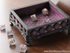 Wizard's Vault Dice Tray -  Purple and Black - The Wizard's Vault
