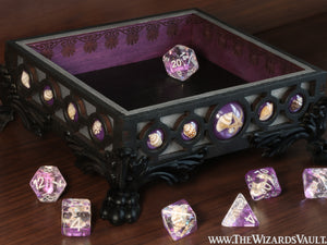 Seashell dice tray - Violet - The Wizard's Vault