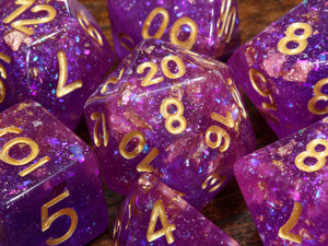 Galactic Orchid Dice Set - The Wizard's Vault