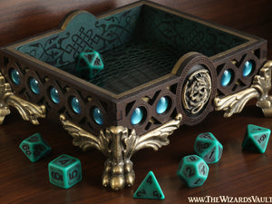 Green dragon dice tray - The Wizard's Vault