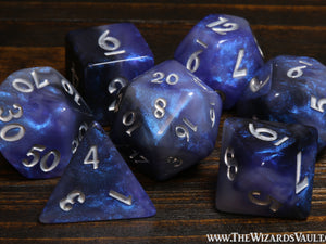 Morpheus Wings - Semi-opaque with iridescent blue and purple glitters - The Wizard's Vault