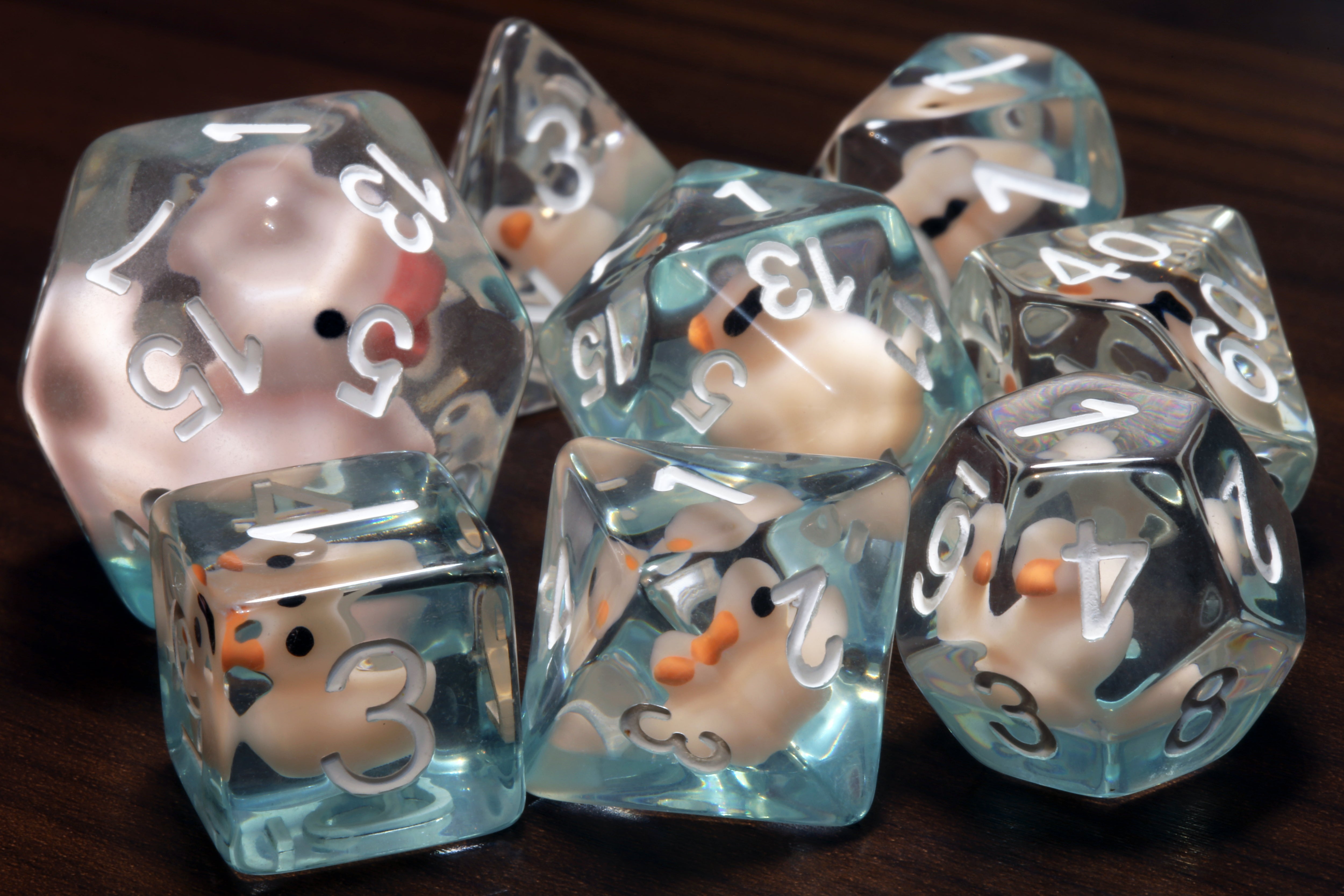 Mama Duck and 7 Ducklings Dice Set - The Wizard's Vault