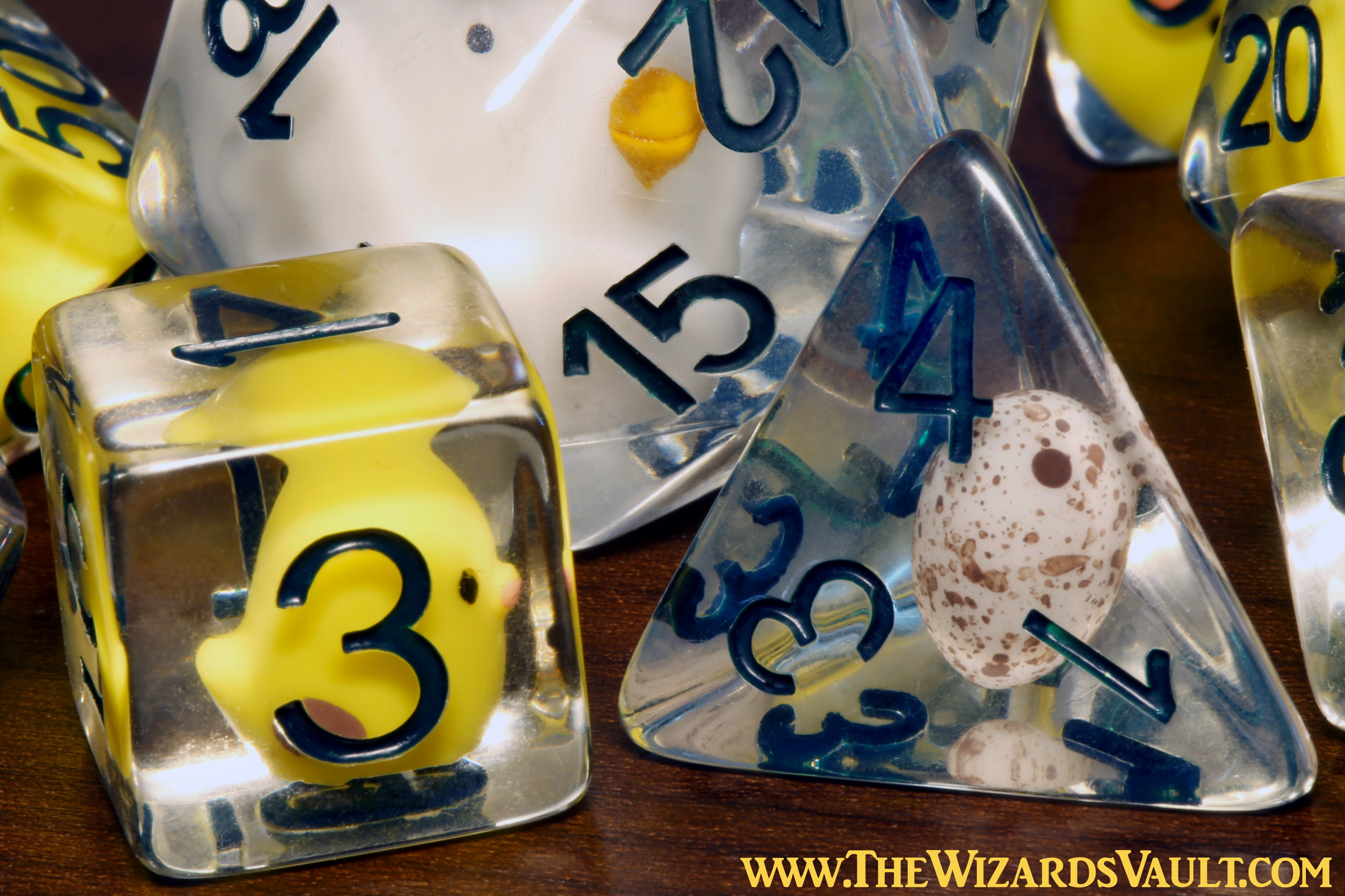 Swarm of Chicken dice set - The Wizard's Vault