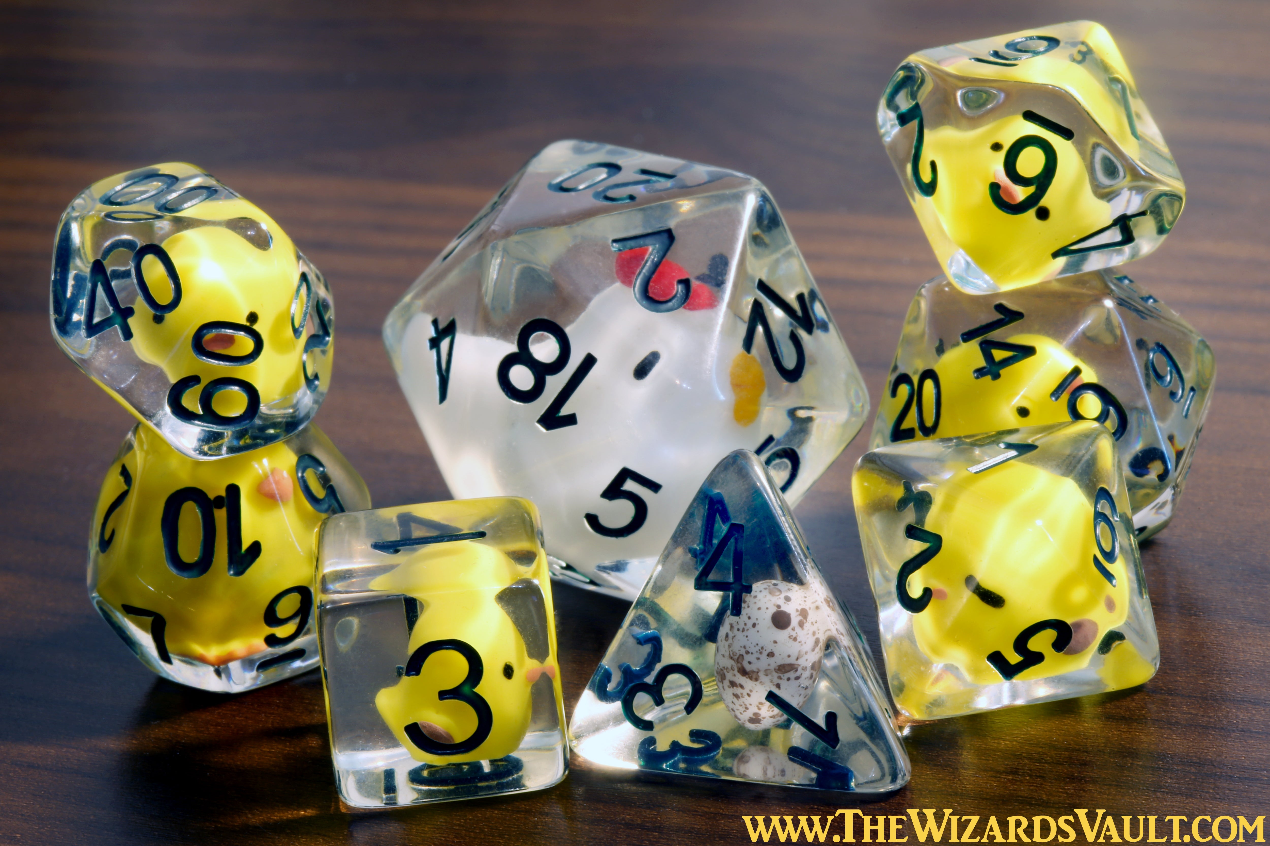 Swarm of Chicken dice set - The Wizard's Vault