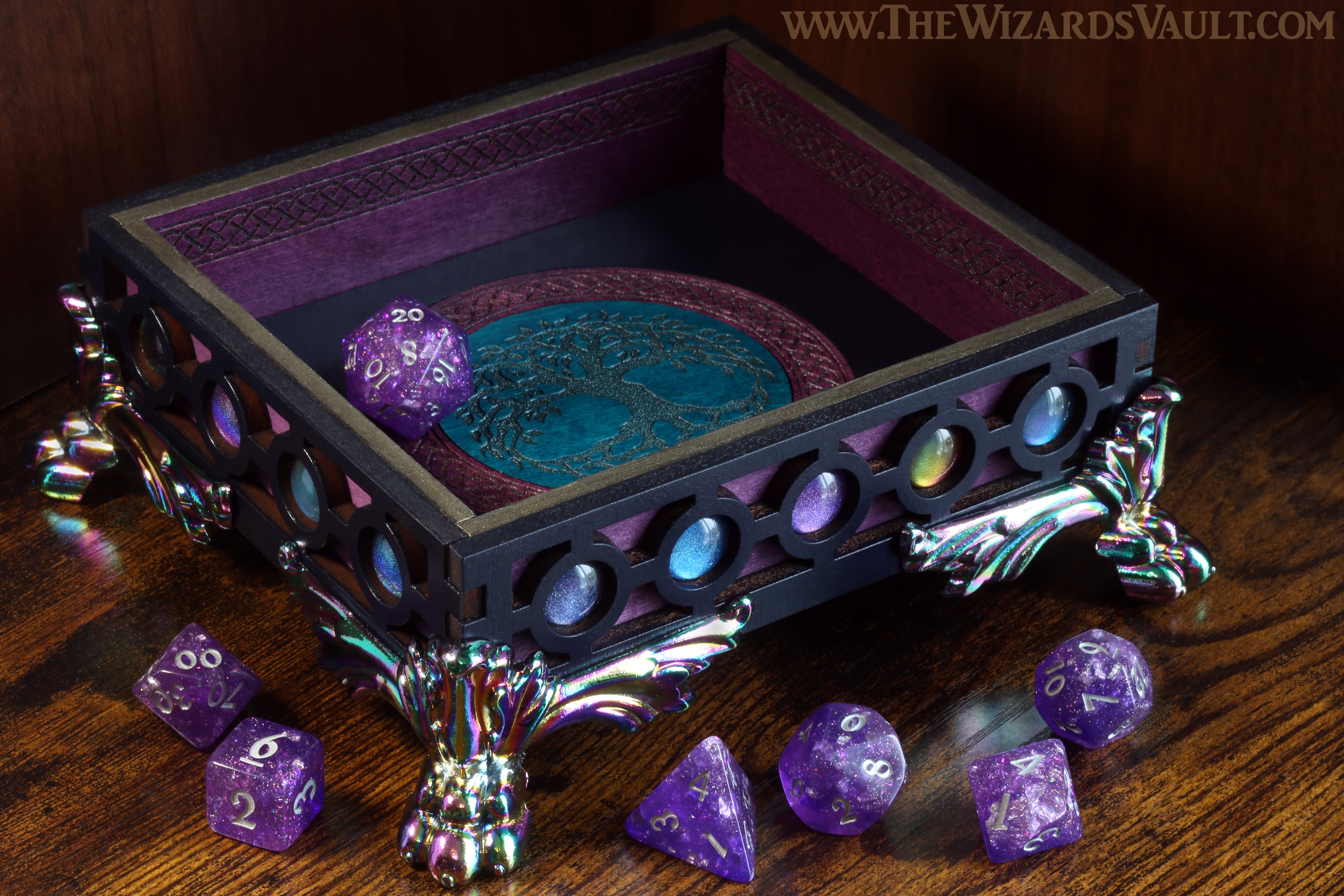 Galaxy Tree of life dice tray - The Wizard's Vault