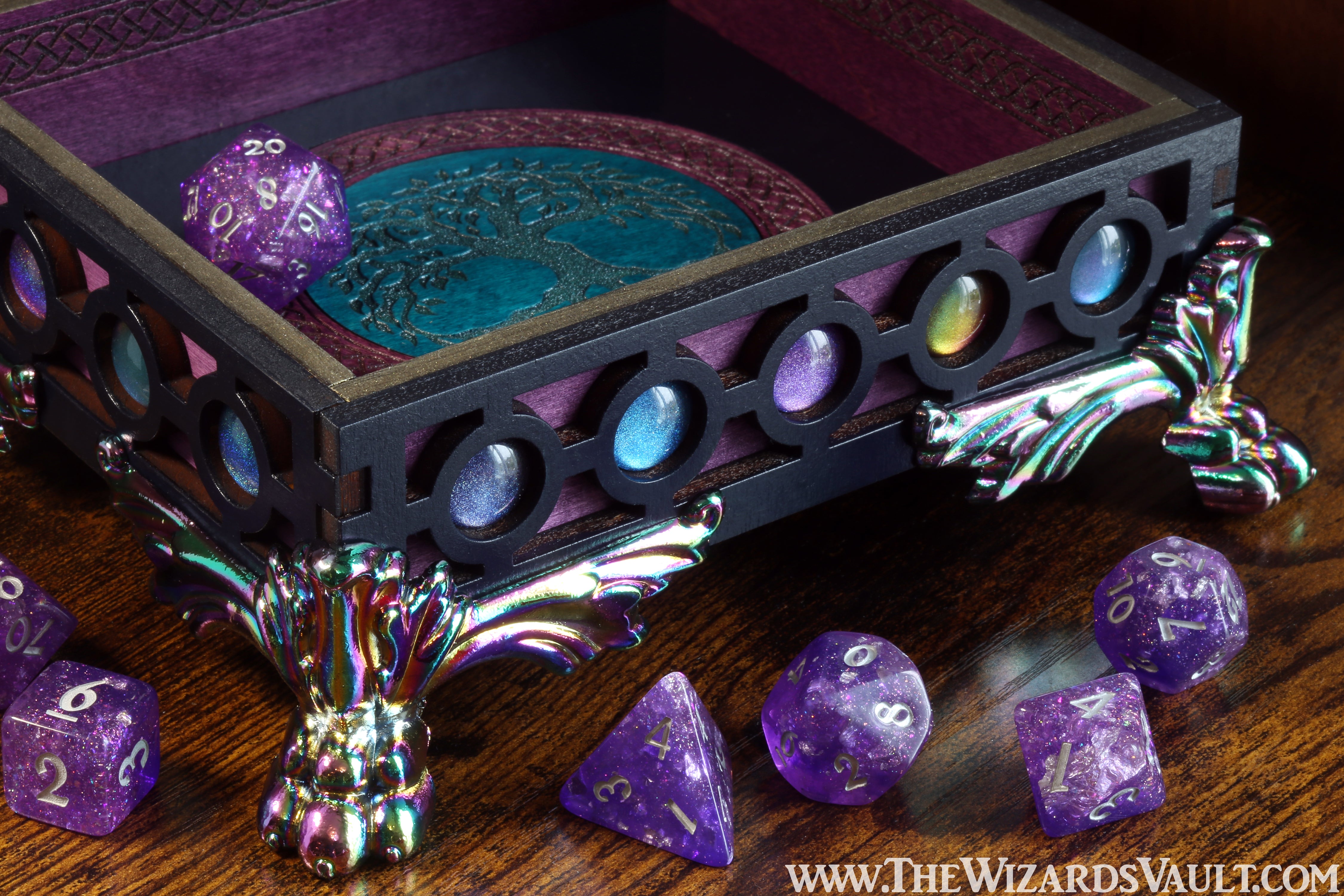 Galaxy Tree of life dice tray - The Wizard's Vault
