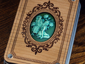 Green Faerie box with Elven Moon Vow Dice Set - The Wizard's Vault