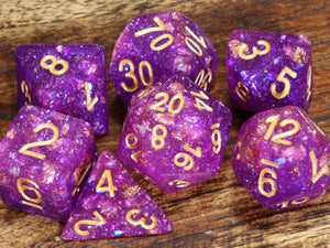Galactic Orchid Dice Set - The Wizard's Vault
