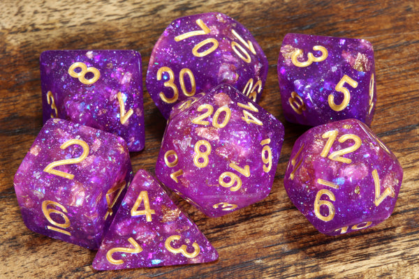 Galactic Orchid Dice Set - The Wizard's Vault