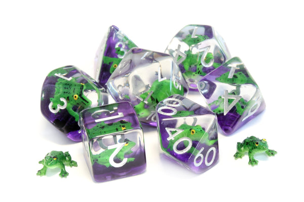 Green Frog dice set - The Wizard's Vault