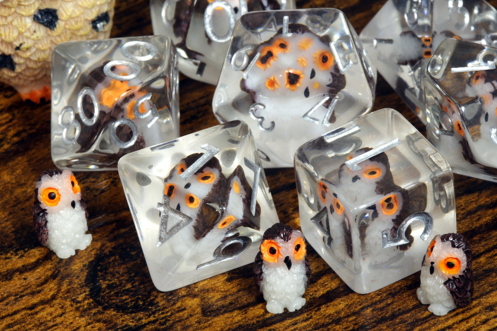 Wise Owl dice set - The Wizard's Vault